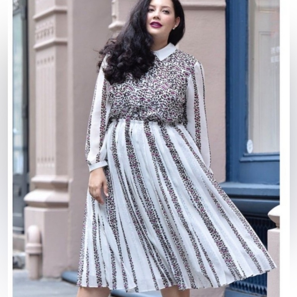 Girl With Curves x Lane Bryant Mixed Print Dress